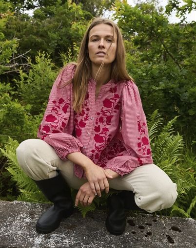 Sissel Edelbo - Juliane Top - Red Stripes